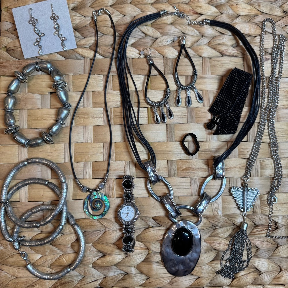 Jewelry Assorted Mixed Variety & 1 New Zealand Abalone Koru Necklace